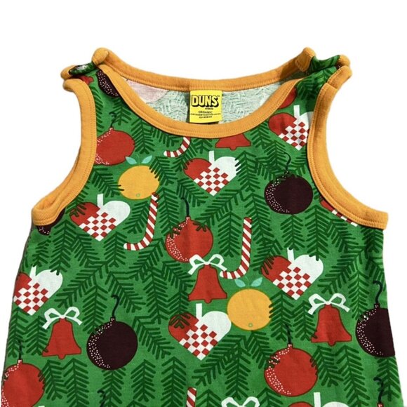 DUNS Sweden Sz 104 (4) Organic Christmas Jumpsuit Romper - Picture 4 of 6